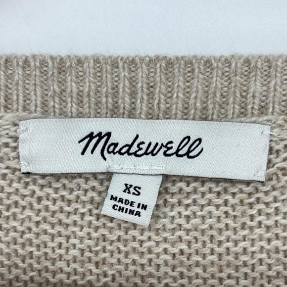 Madewell Riverside Texture Sweater in Marled Flax - Picture 4 of 8